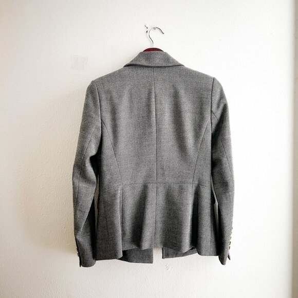 ESCADA Virgin Wool Herringbone Quiet Luxury Powersuit Blazer and Trousers SZ 34 - Picture 9 of 14